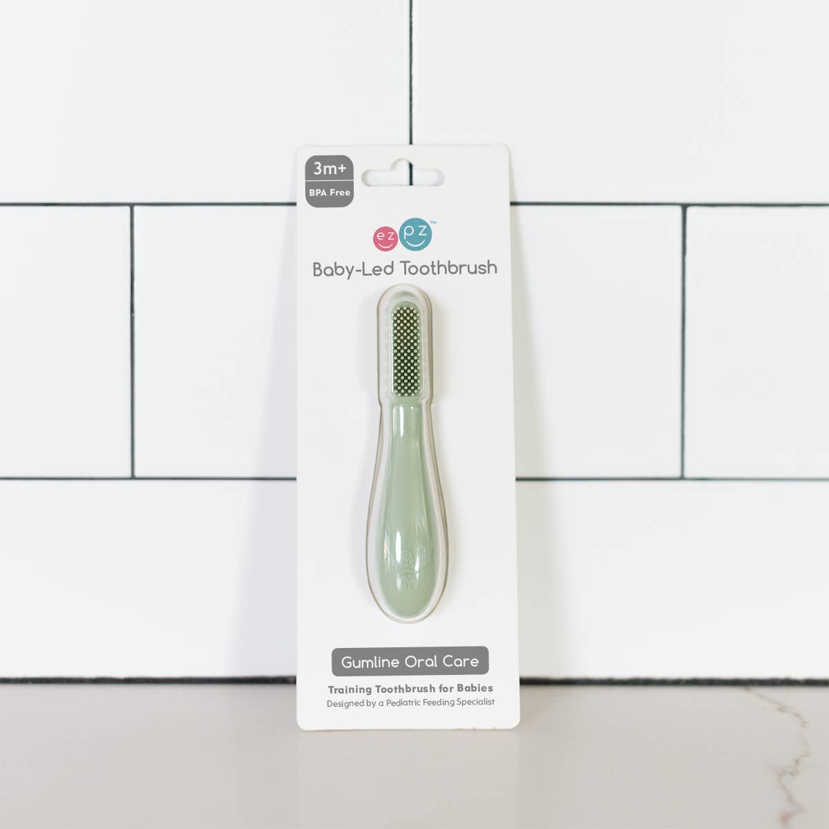 ezpz - Baby-Led™ Toothbrush in Sage