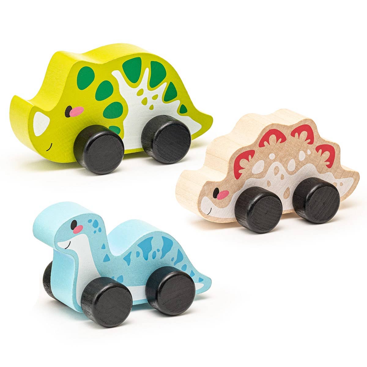 Toysmith - Cubika Wooden Toy Set Joyful Dinos