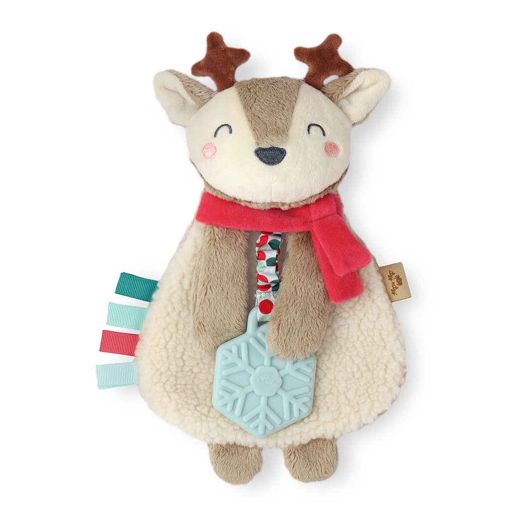 Itzy Ritzy - Holiday Itzy Lovey™ Plush + Teether Toy: Reindeer