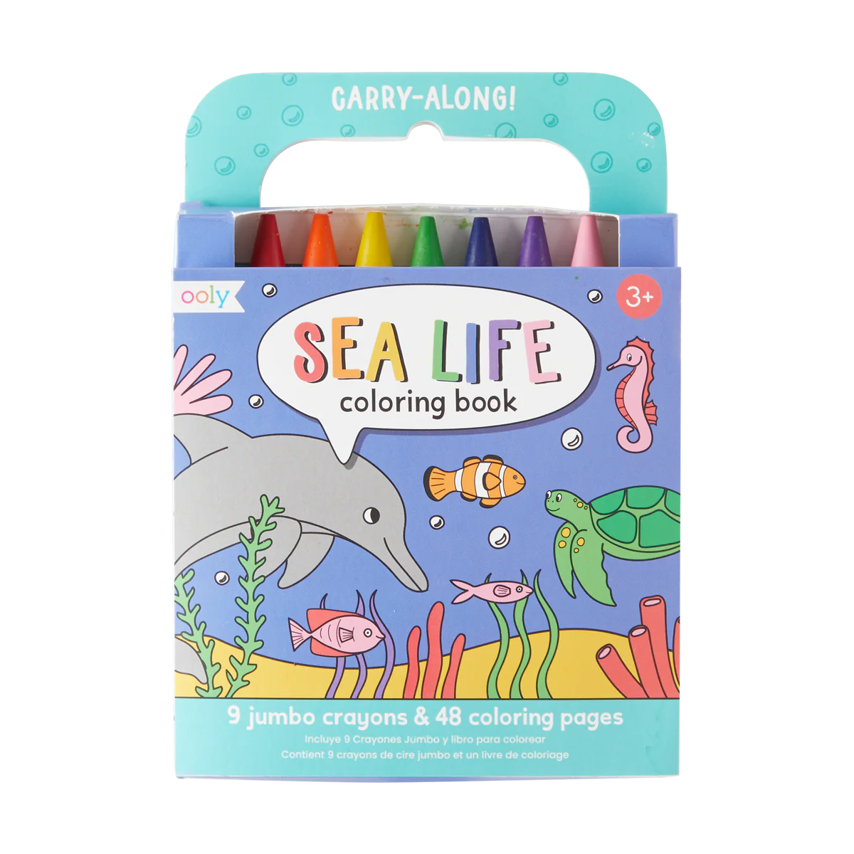 Ooly - Sea Life Carry Along Coloring Book