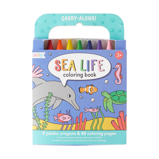 Ooly - Sea Life Carry Along Coloring Book