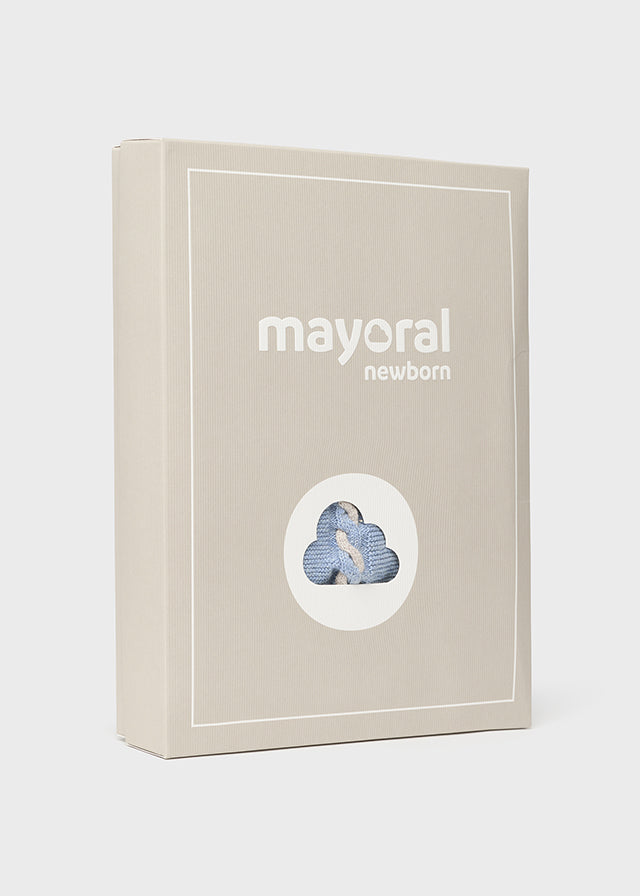 Mayoral - Blue Leg Warmer and Hat Set