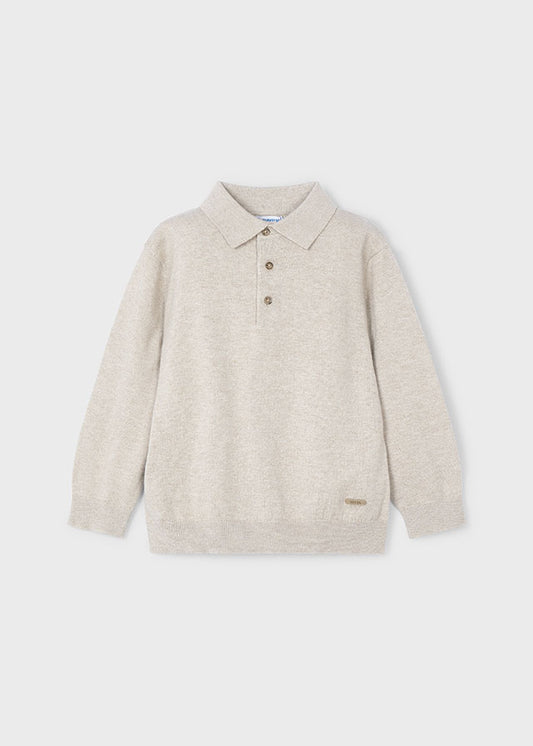 Mayoral - H. Albero Long Sleeve Knit Polo