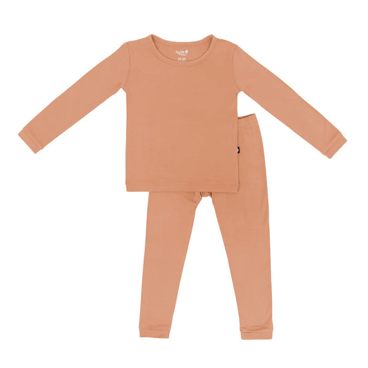 Kyte Baby - Apricot Two-Piece Long Sleeve Pajama Set