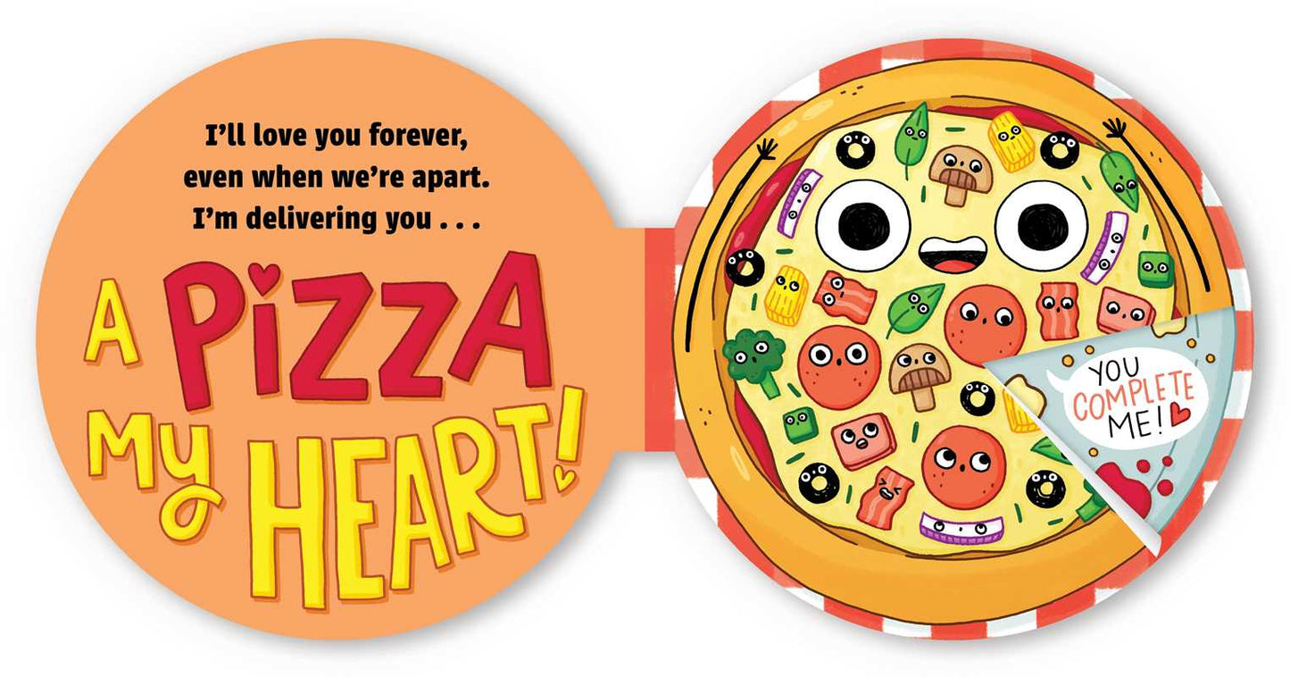 Simon & Schuster - Pizza My Heart (A Shaped Novelty Board Book for Toddlers) by Steph  Stilwell: Board Books; 22 pages / English