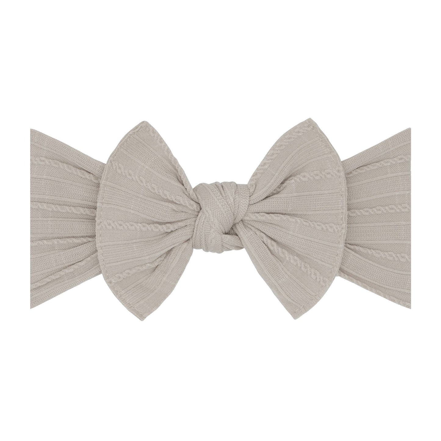 Baby Bling Bows - blush Baby Bling® Cable Knit Knot soft nylon headband