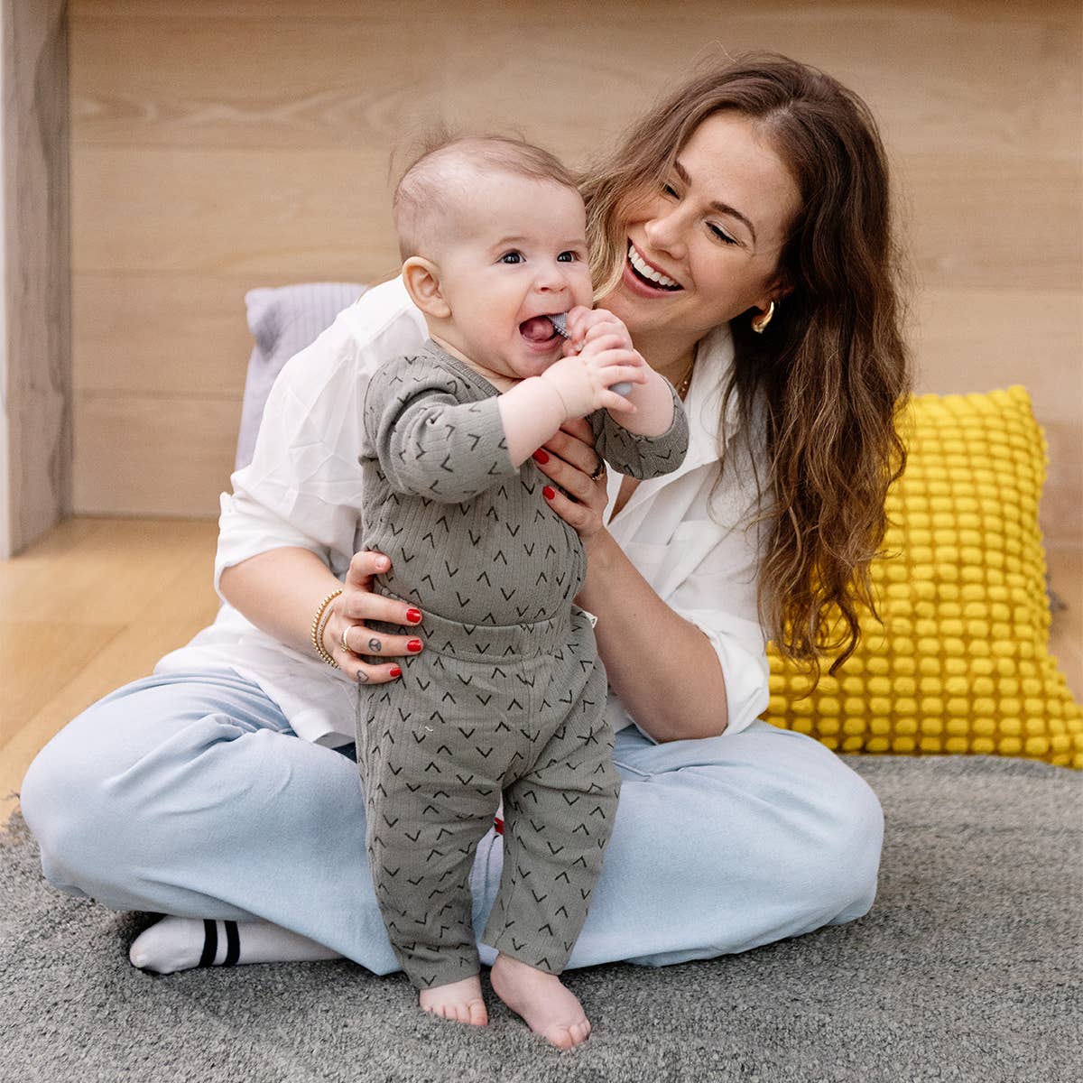 ezpz - Baby-Led™ Toothbrush in Sage