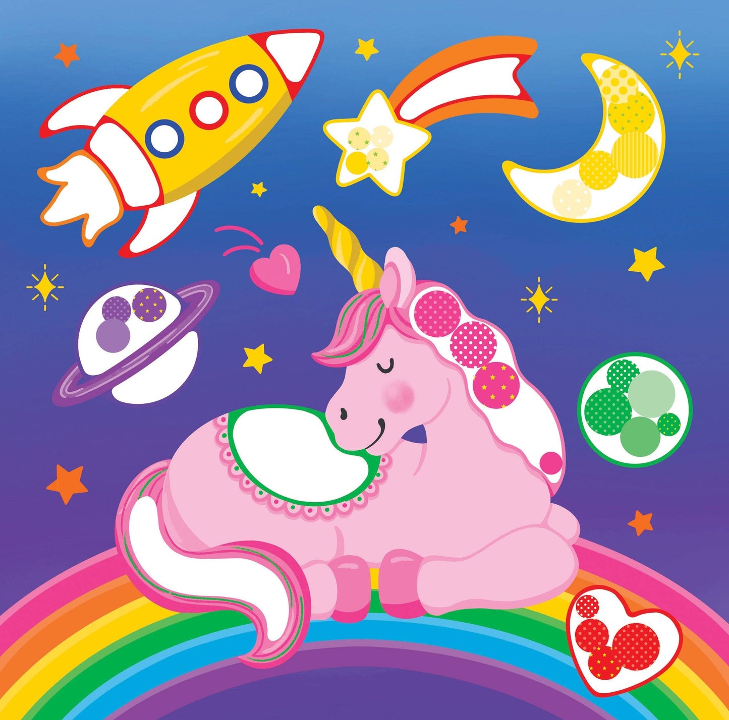 Peter Pauper Press - Color-By-Dots Sticker Book - Unicorns