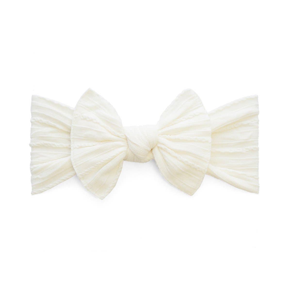 Baby Bling Bows - Mushroom Baby Bling® Cable Knit Knot soft nylon headband