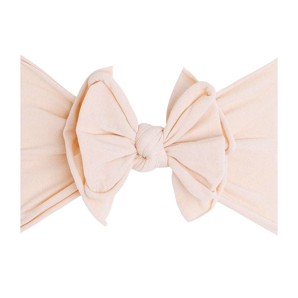 Baby Bling Bows - dusty blue FAB-BOW-LOUS® soft nylon bow headband