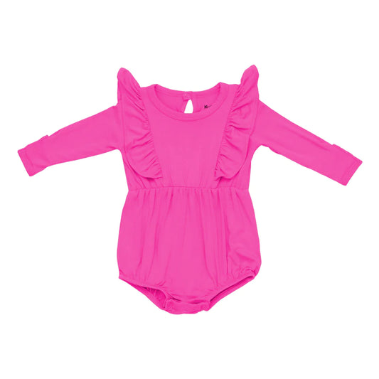 Kyte Baby - Raspberry Bamboo Jersey Bubble Romper