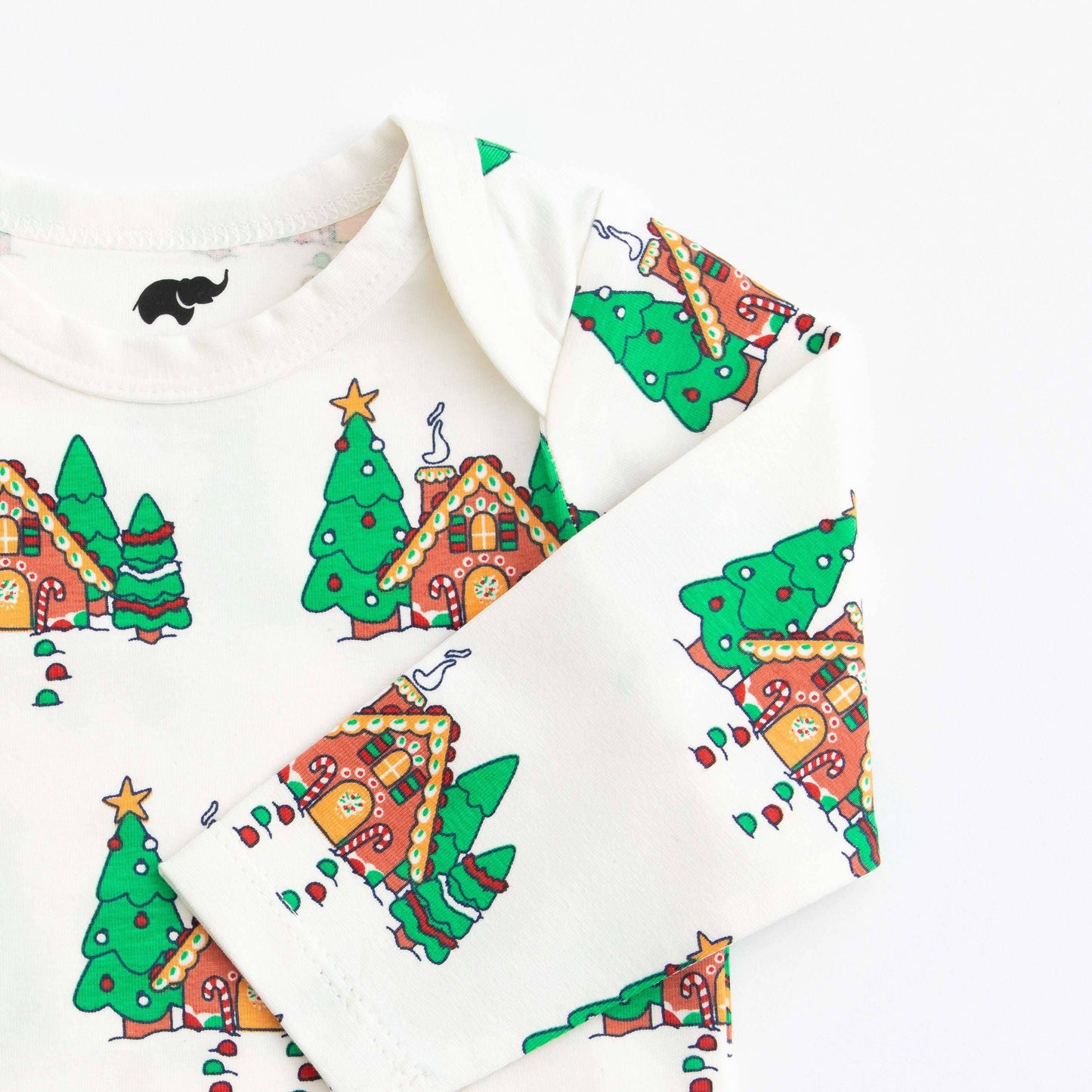 Monica + Andy - Gingerbread House Long Sleeve Jack + Jill Bodysuit