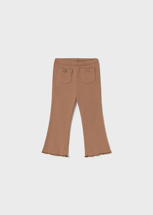 Mayoral - Toffee Ribbed Flare Legging