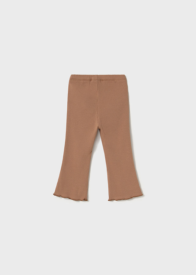 Mayoral - Toffee Ribbed Flare Legging