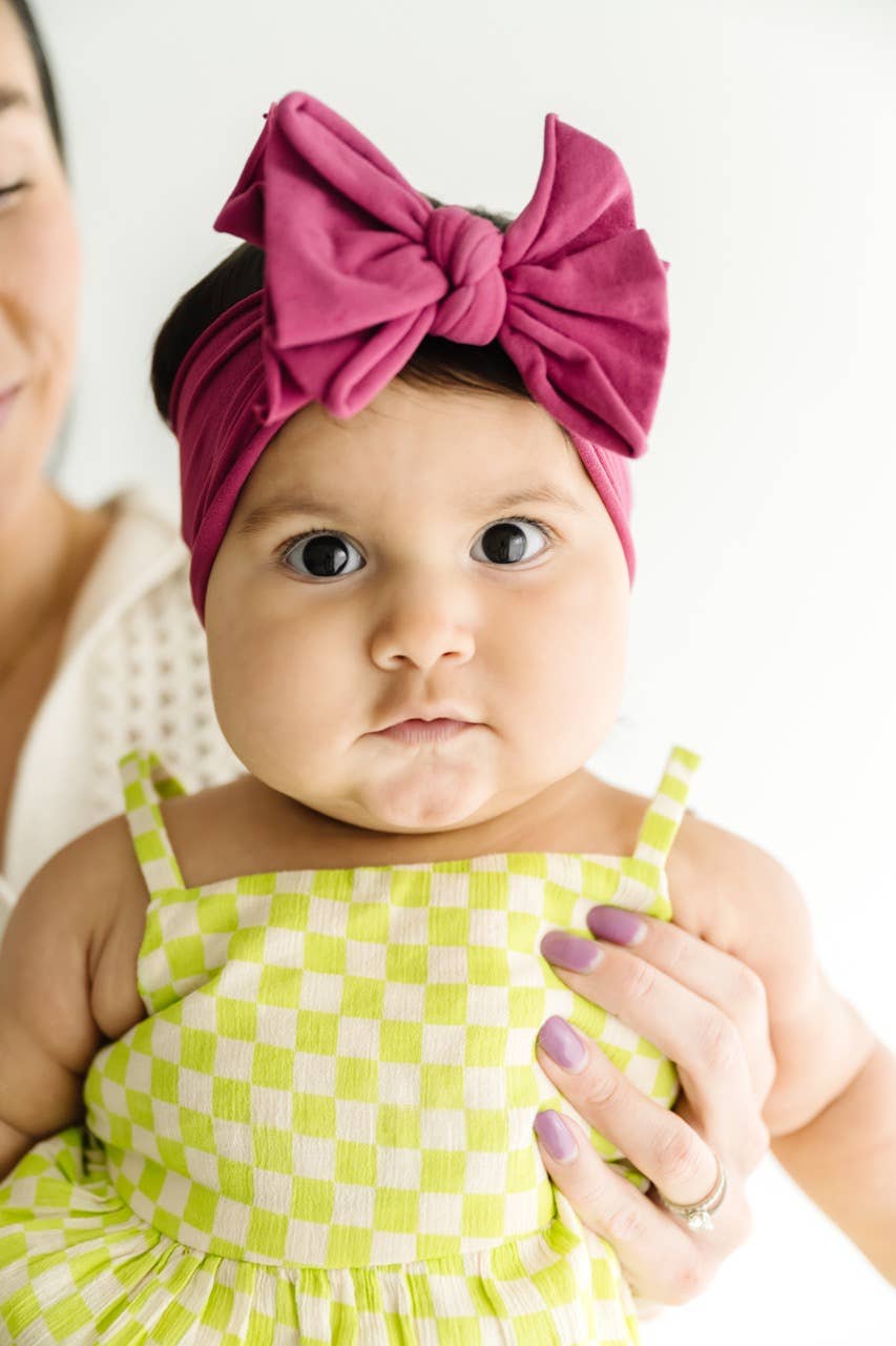 Baby Bling Bows - dusty blue FAB-BOW-LOUS® soft nylon bow headband