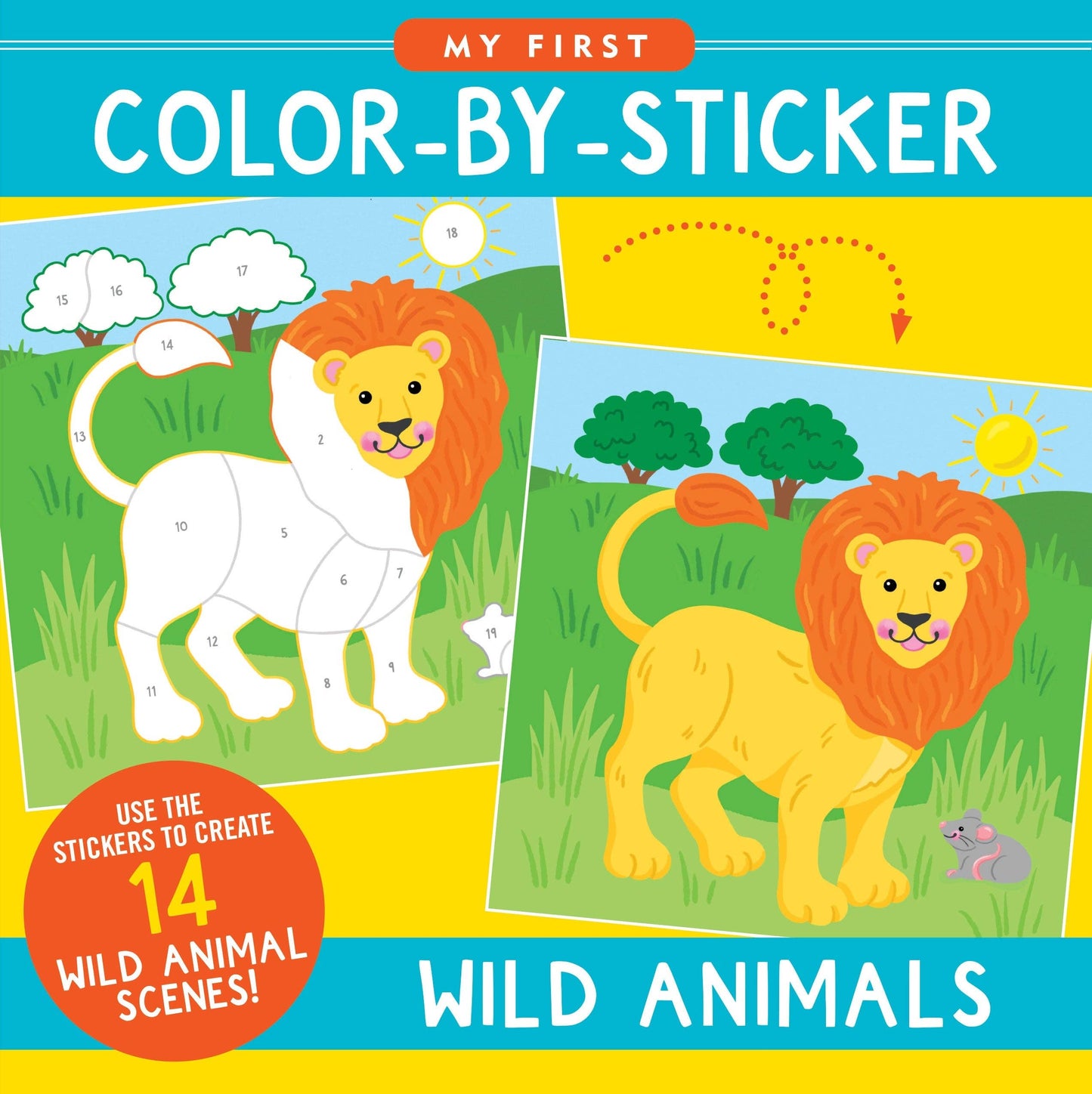 Peter Pauper Press - Wild Animals First Color by Sticker Book