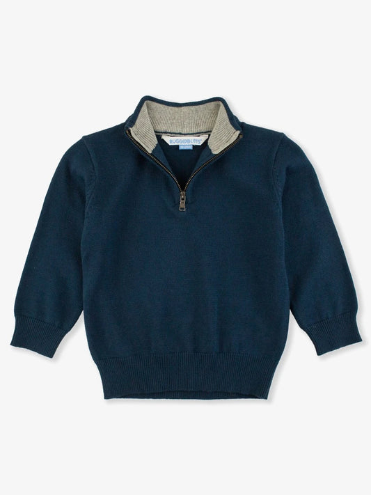 Ruggedbutts / Rufflebutts - Dark Navy Quarter Zip Sweater