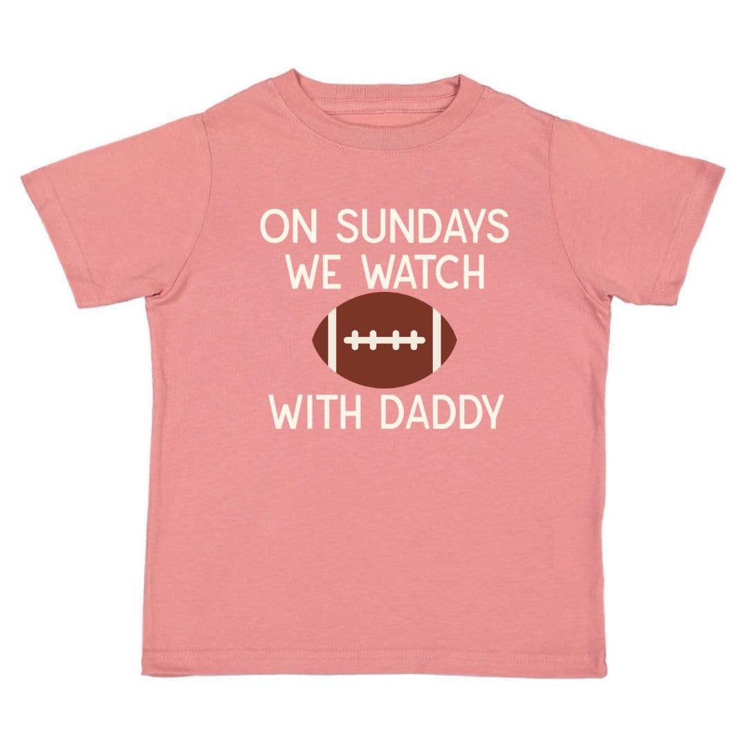 Sweet Wink - Football Sundays With Daddy Short Sleeve T-Shirt - Game Day