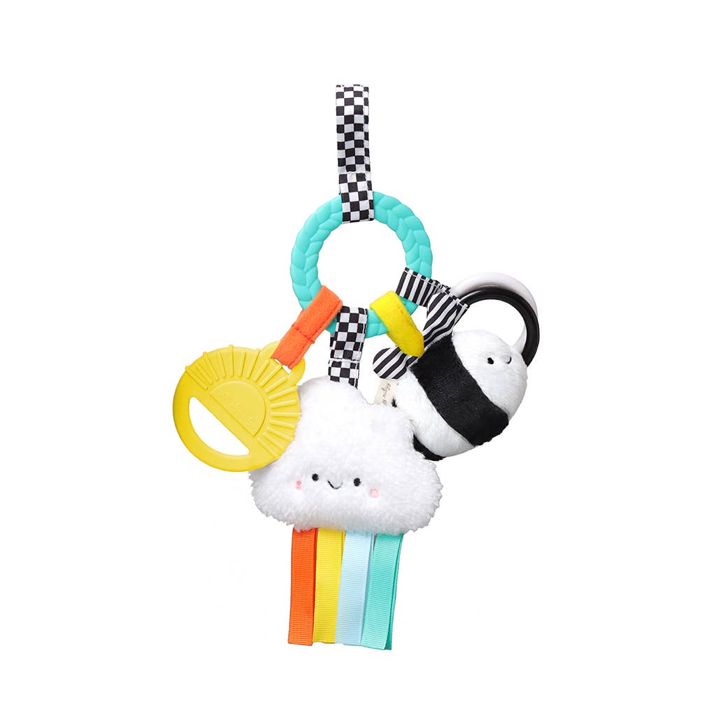 Itzy Ritzy - Bitzy Busy Ring™ Teething Activity Toy: High Contrast