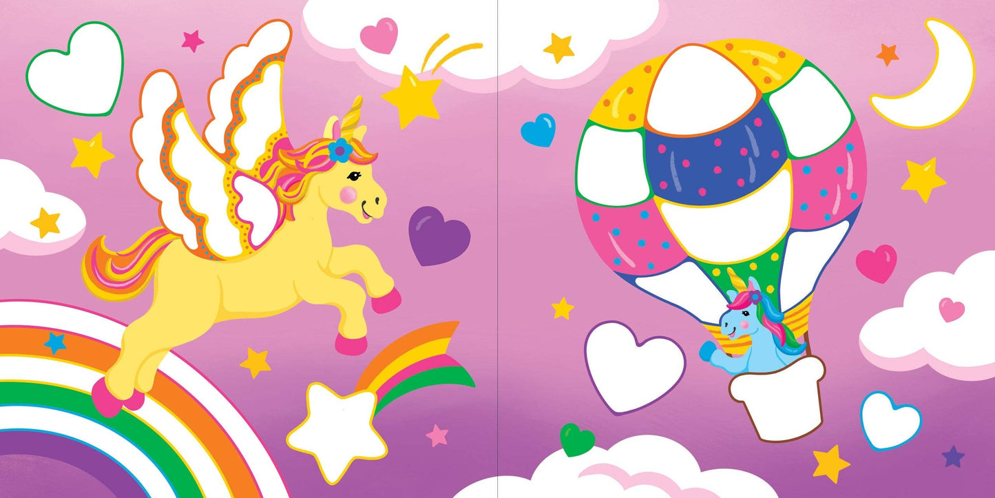 Peter Pauper Press - Color-By-Dots Sticker Book - Unicorns