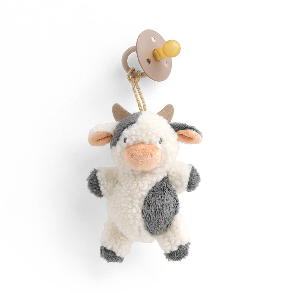 Itzy Ritzy -Bitzy Pal Natural Rubber Pacifier & Stuffed Animal: Cow