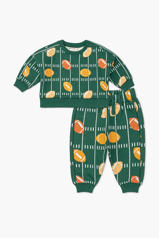 Monica + Andy - Football Fun Sporty Sweatsuit Set