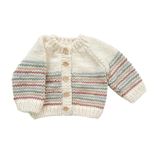 The Blueberry Hill - Stripe Cardigan Pastel | Kid & Baby Sweater