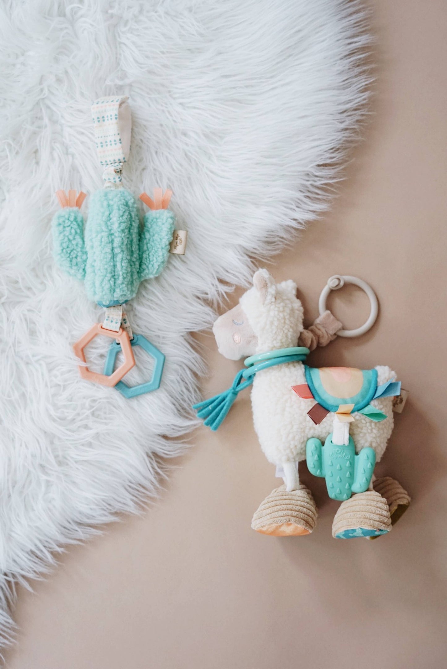 Itzy Ritzy - Itzy Friends Link & Love™ Activity Plush with Teether Toy: Unicorn