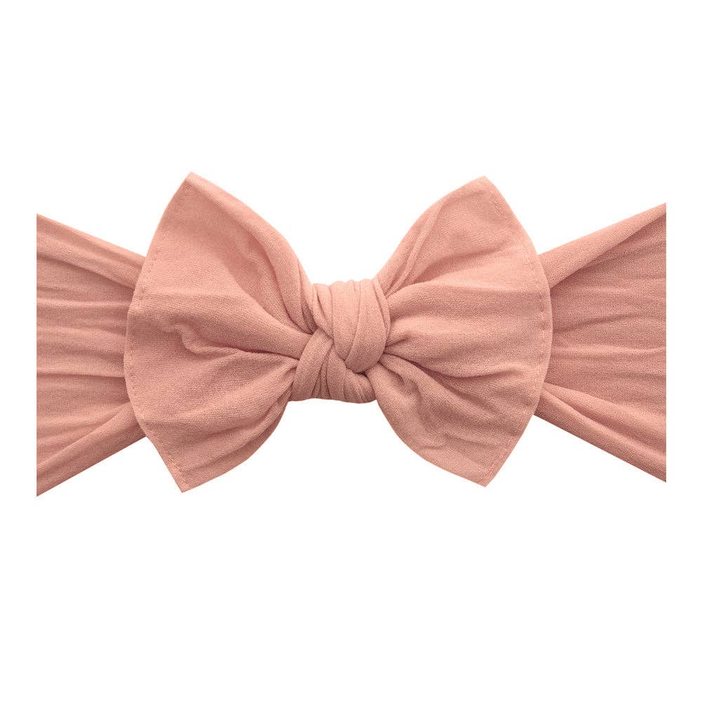 Baby Bling Bows - THE KNOT Soft nylon headband: rose gold