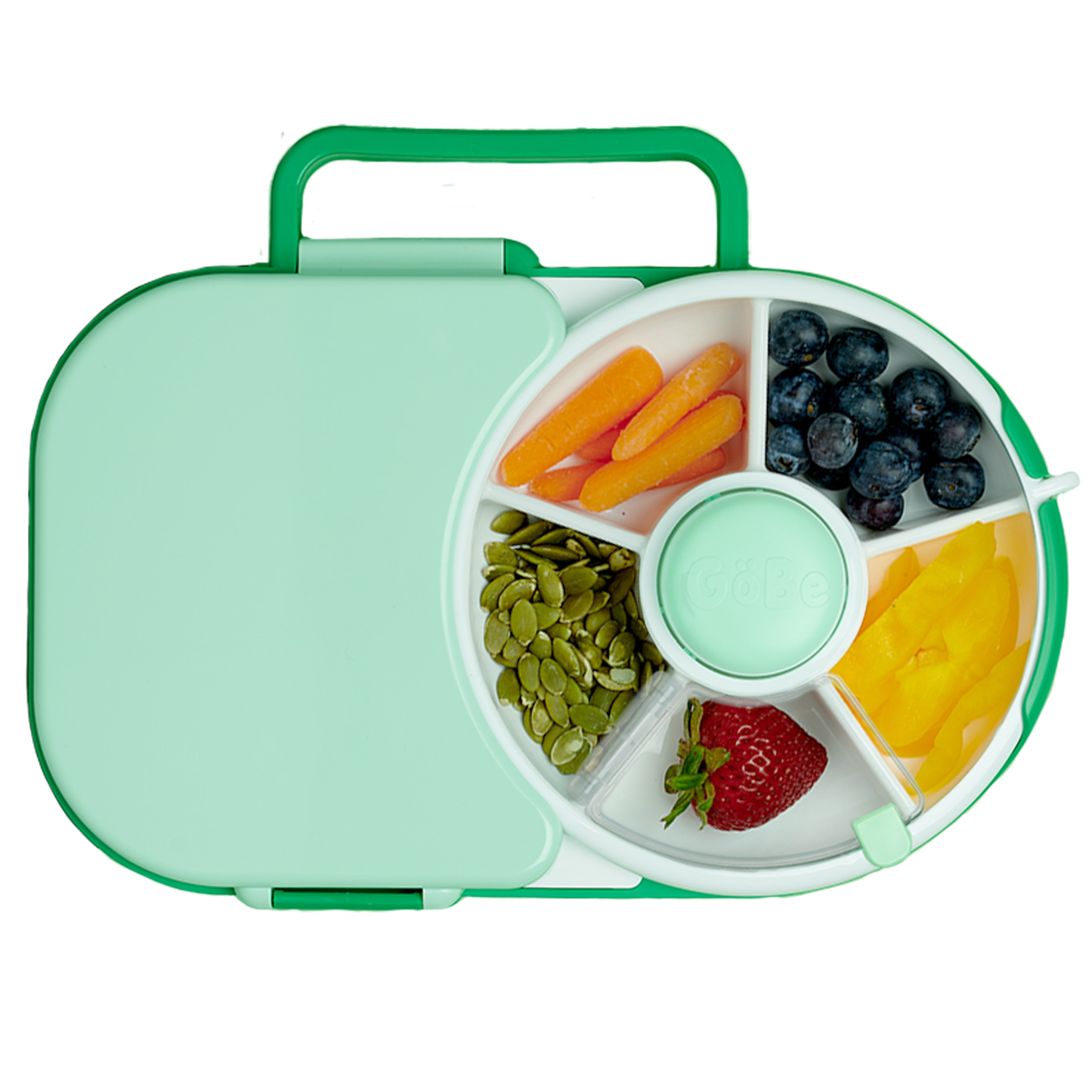 GöBe Kids - GoBe Kids Lunchbox with Snack Spinner: Watermelon Pink