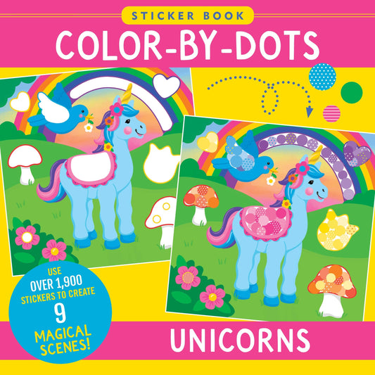 Peter Pauper Press - Color-By-Dots Sticker Book - Unicorns