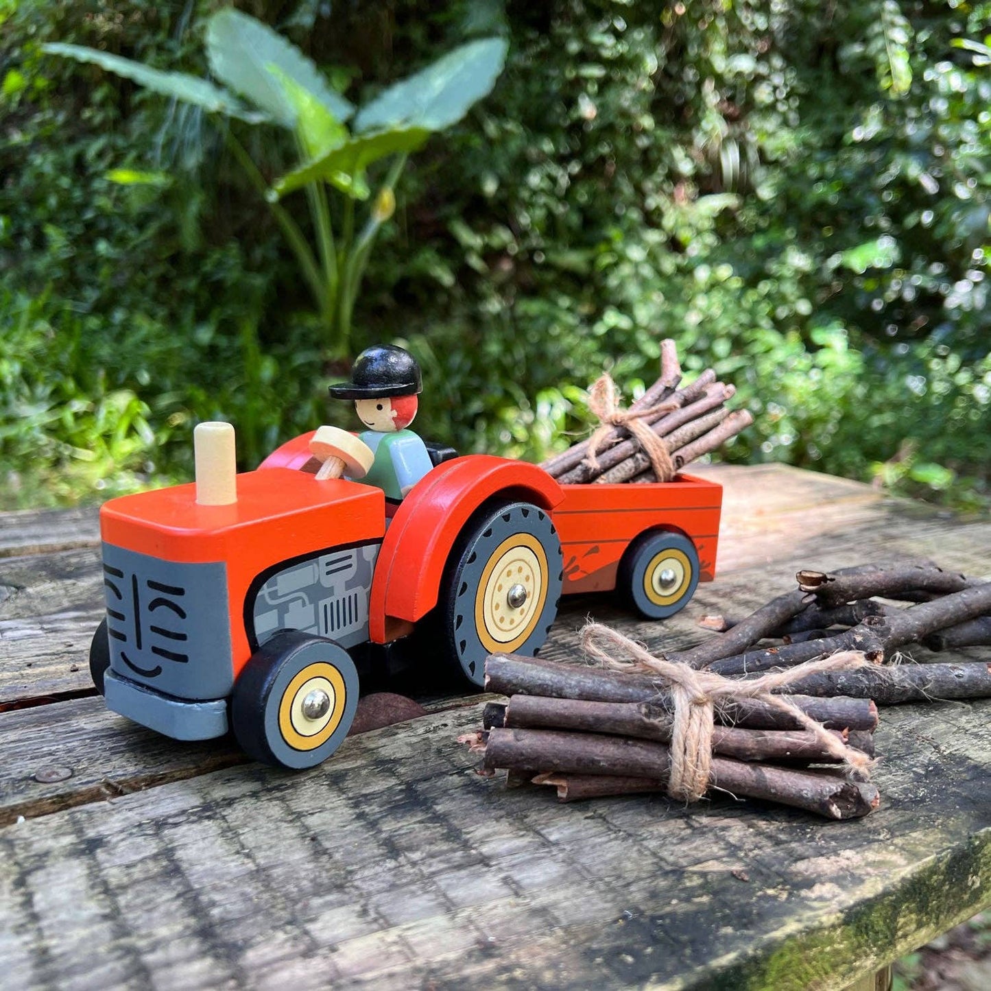 Tender Leaf Toys - Farmyard Tractor