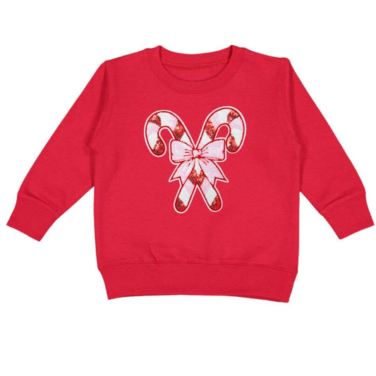 Sweet Wink - Candy Cane Patch Sweatshirt