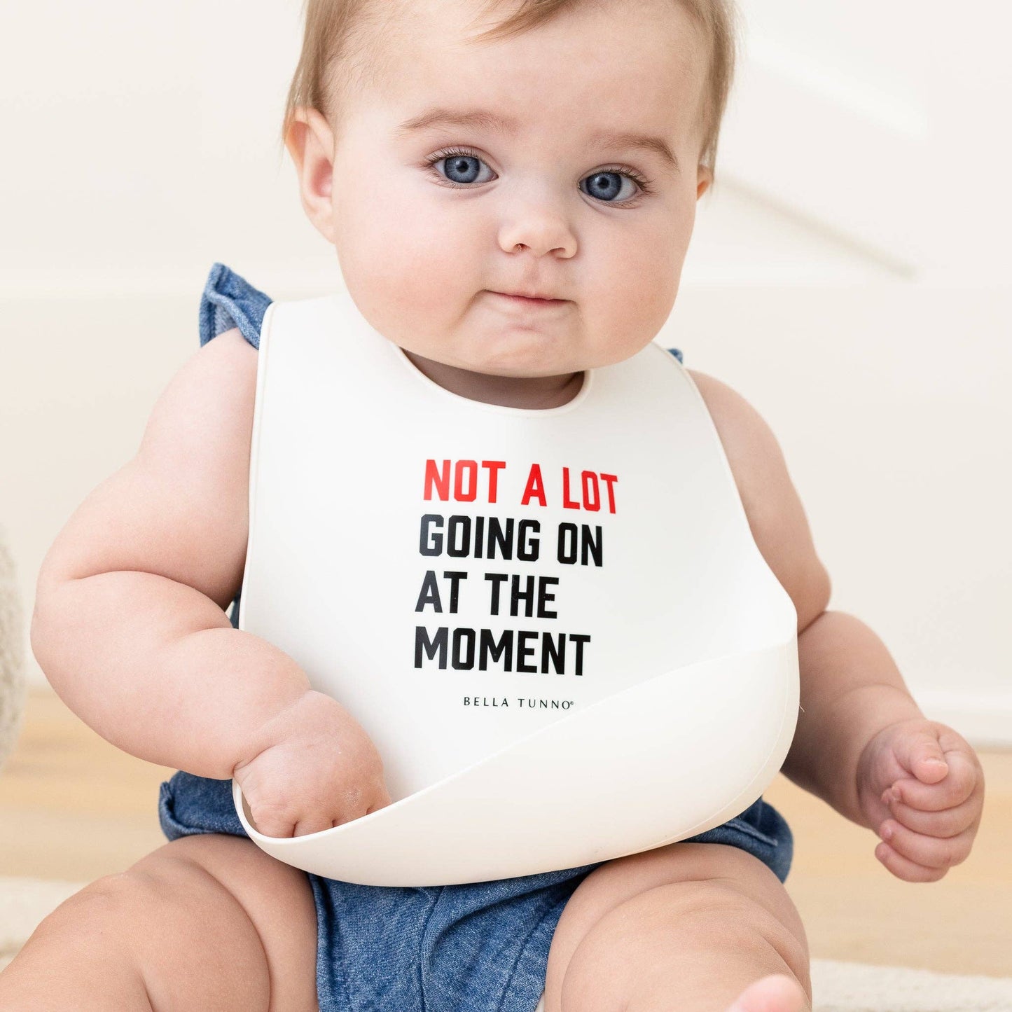 Bella Tunno - Not a Lot Going On Wonder Bib: Off White