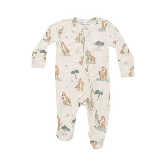 Angel Dear - Giraffe Families - 2 Way Zipper Footie