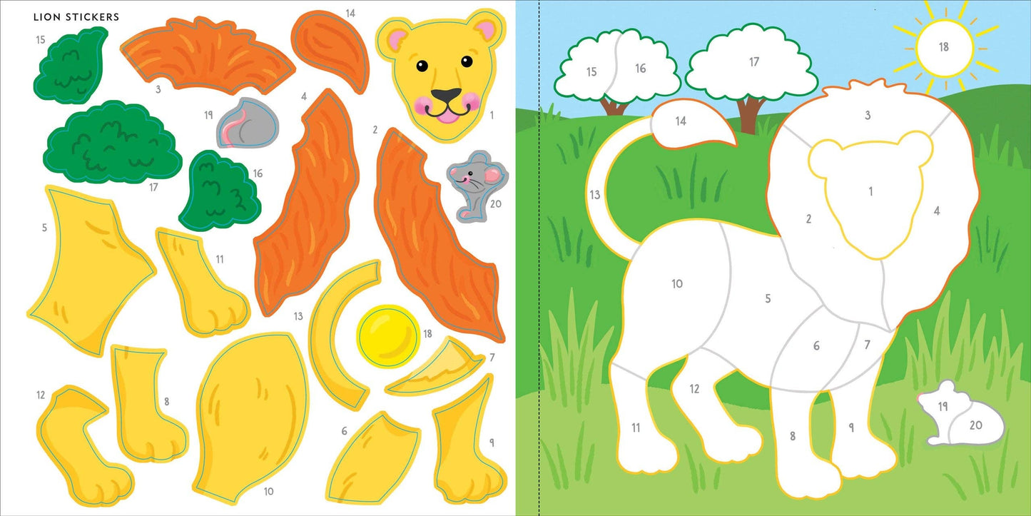 Peter Pauper Press - Wild Animals First Color by Sticker Book