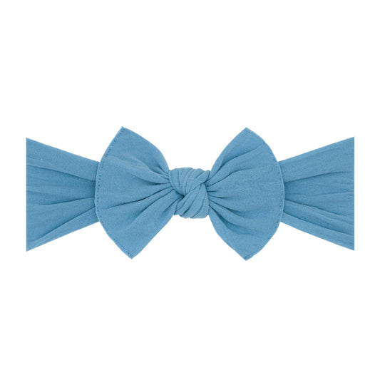 Baby Bling Bows - Antique Blue - Baby Bling® The Original Knot soft nylon headband