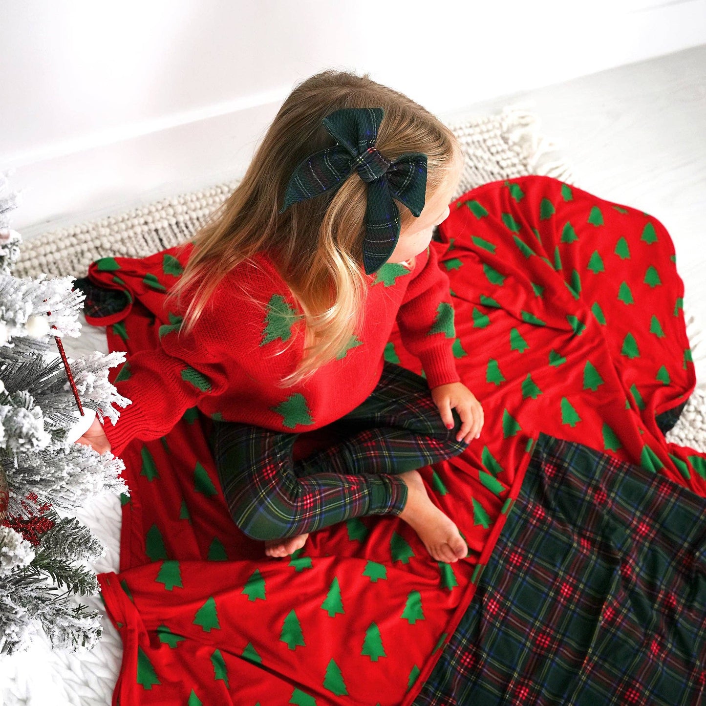 Gigi and Max - Kane Tartan Clip Bow Hair Accessories Christmas : Clip Bow