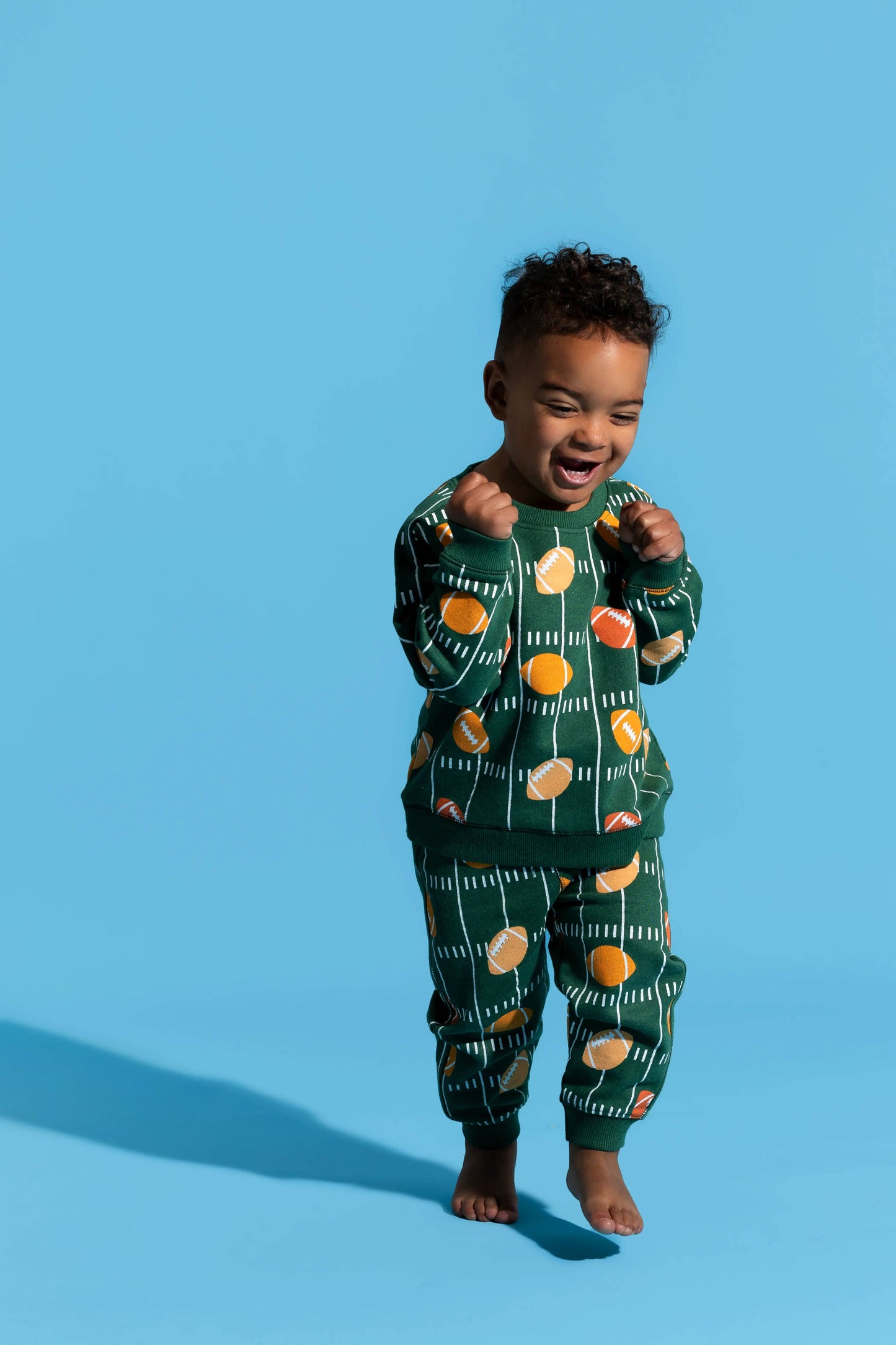 Monica + Andy - Football Fun Sporty Sweatsuit Set