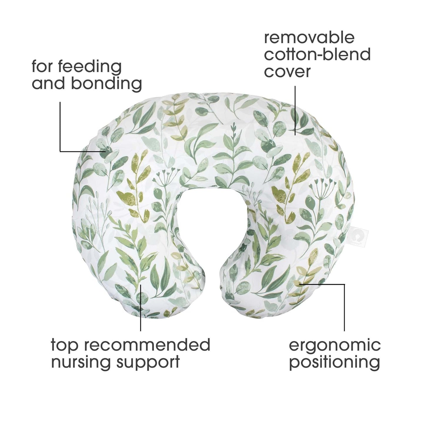 Boppy - original support nursing pillow | Green Foliage