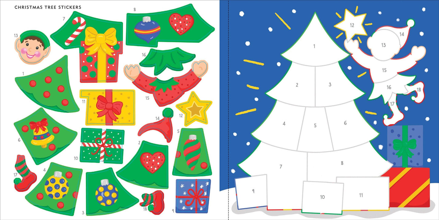 Peter Pauper Press - Christmas First Color by Sticker Book