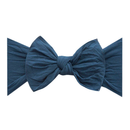 Baby Bling Bows - Slate Blue Baby Bling® The Original Knot soft nylon headband