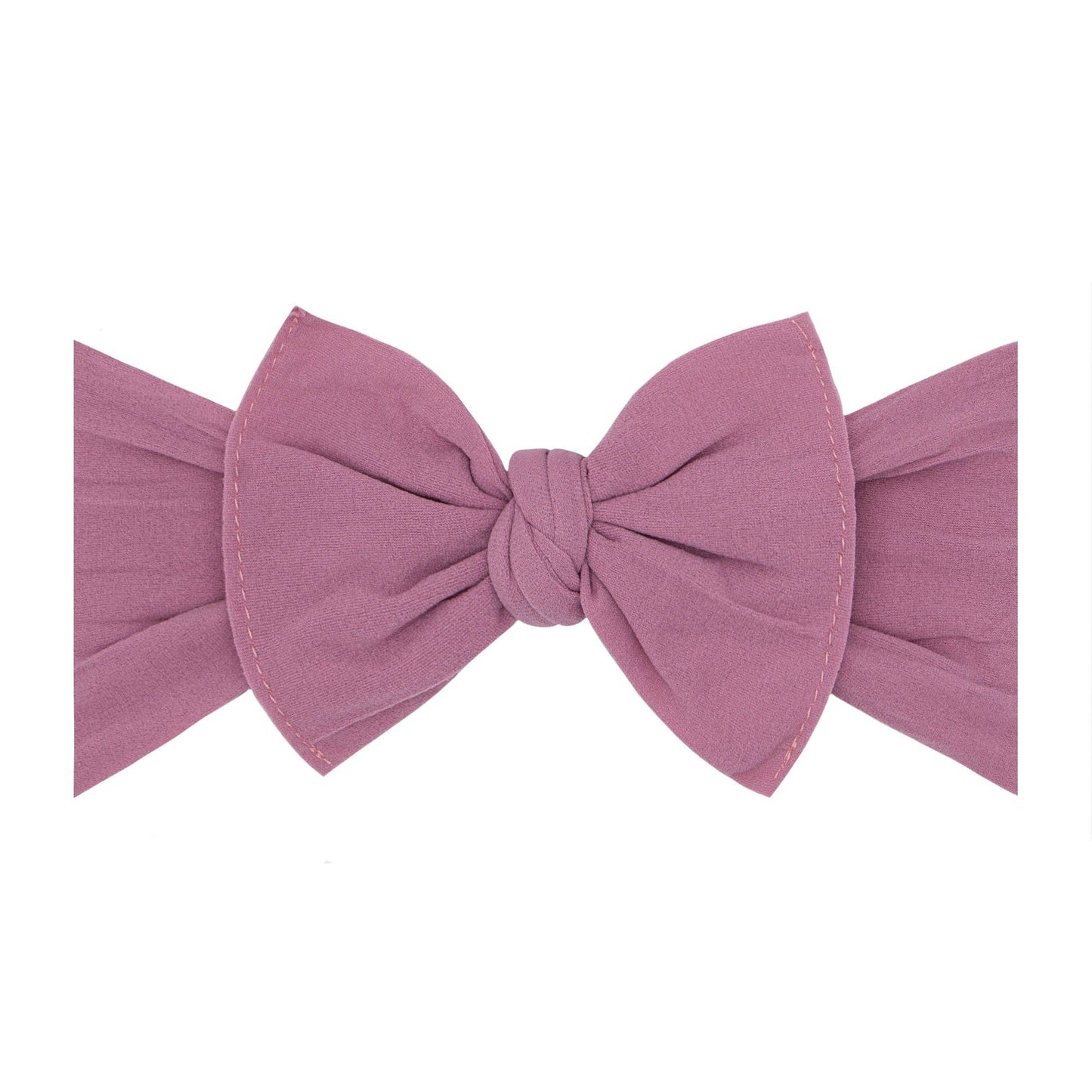 Baby Bling Bows - THE KNOT Soft nylon headband: mauve