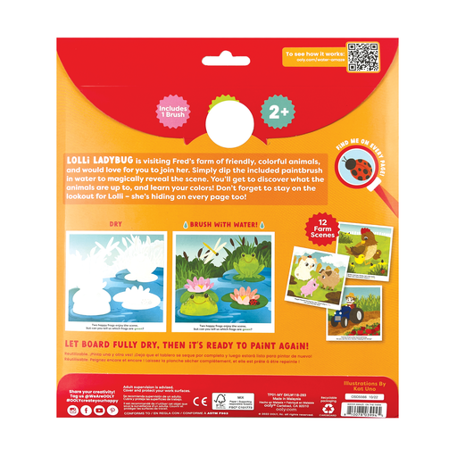 OOLY - Water Amaze Water Reveal Boards - On The Farm (13 PC Set)