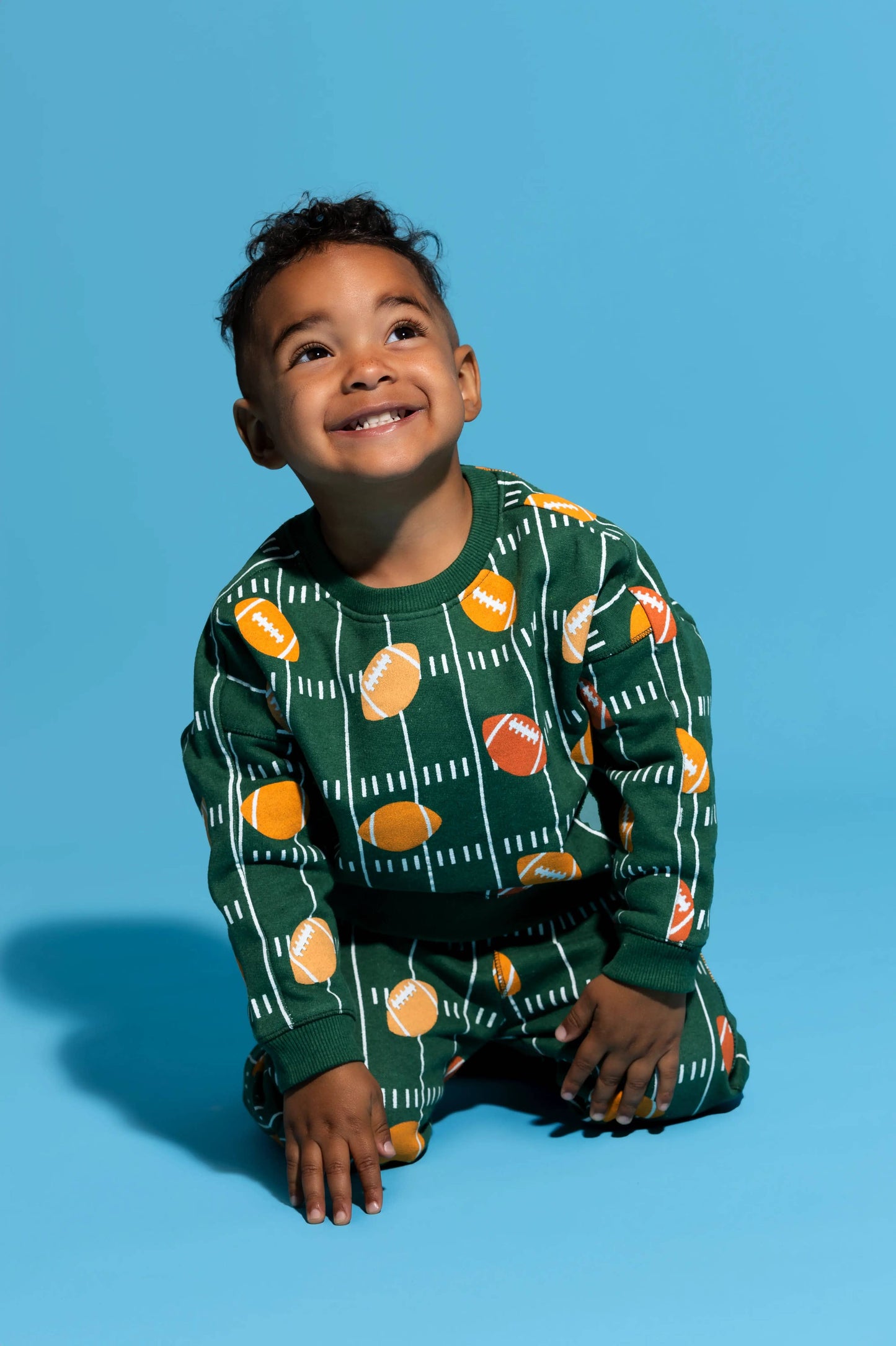 Monica + Andy - Football Fun Sporty Sweatsuit Set