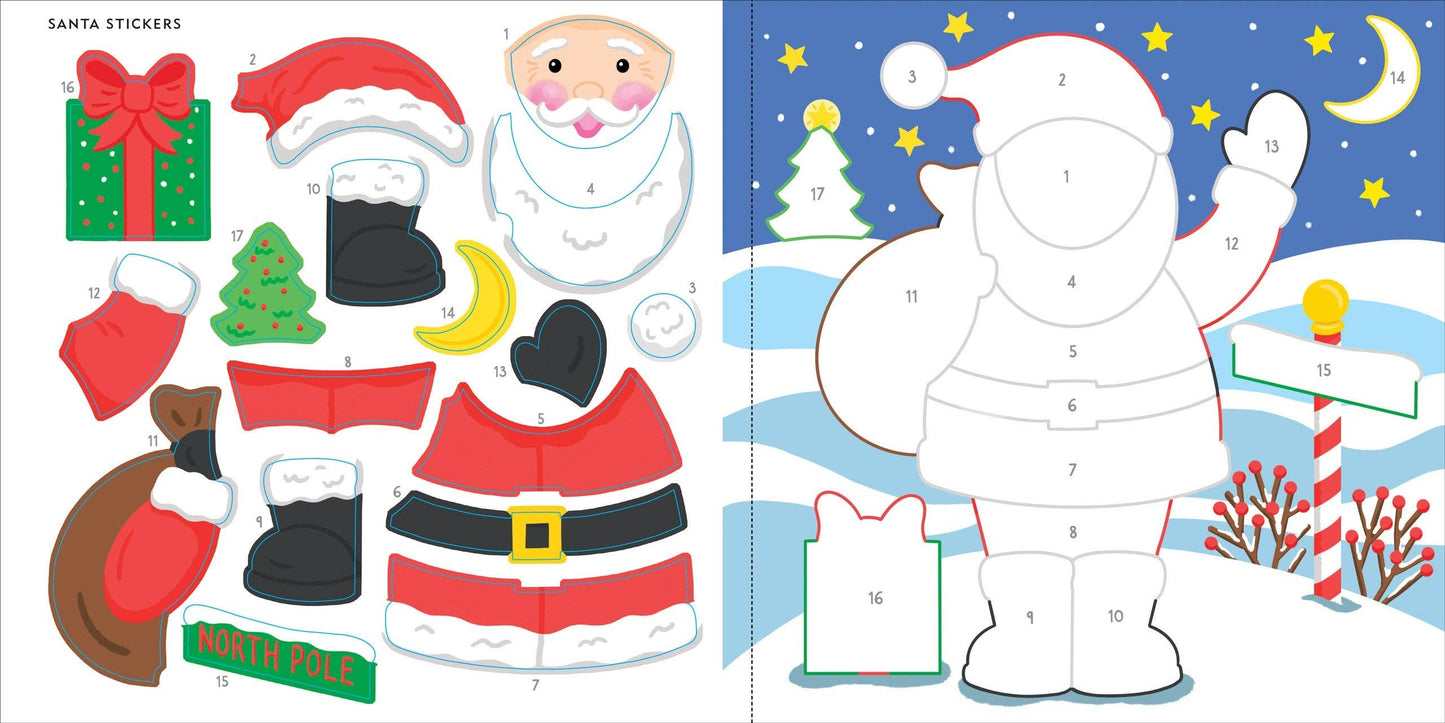 Peter Pauper Press - Christmas First Color by Sticker Book