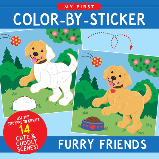 Peter Pauper Press - My First Color-by-Sticker - Furry Friends