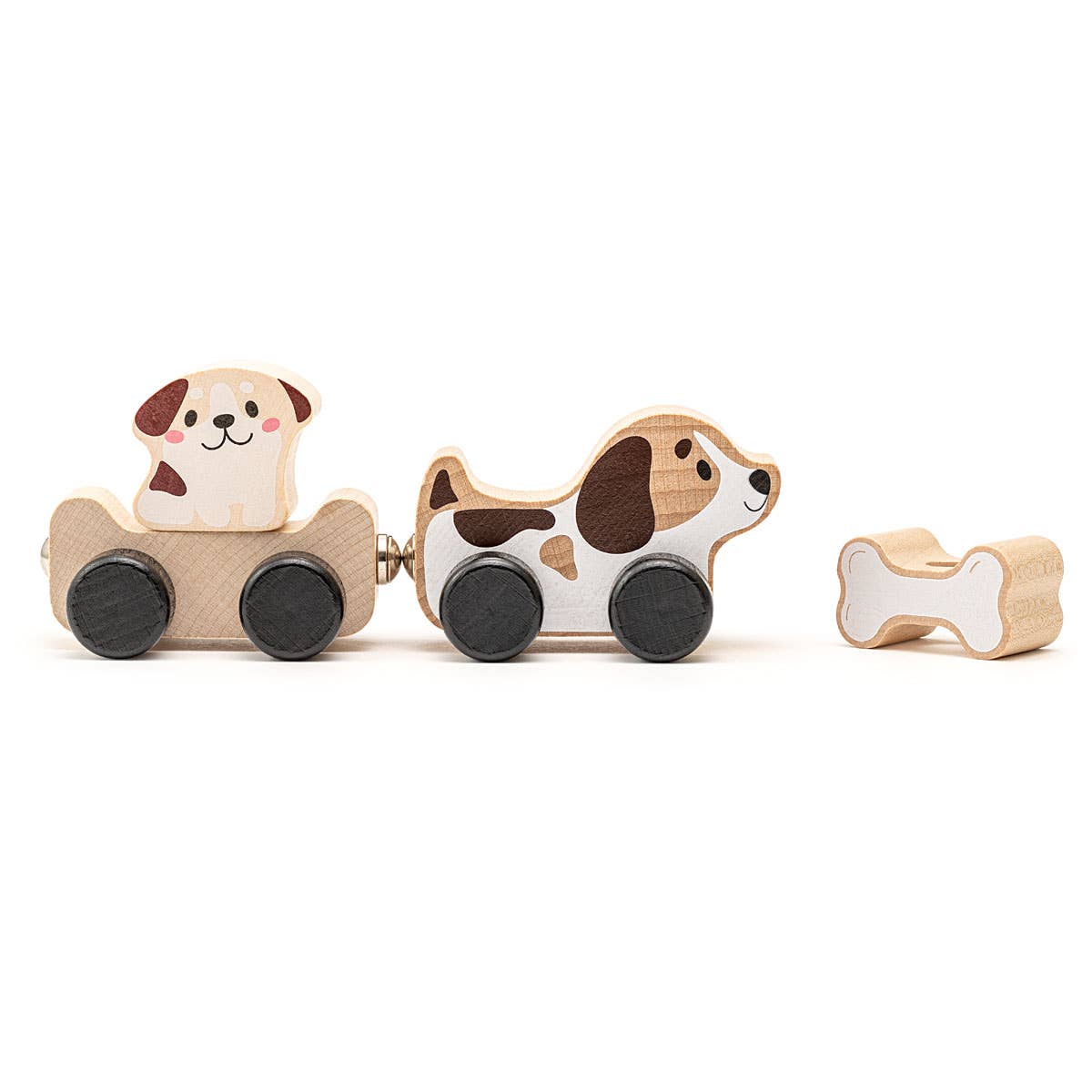 Toysmith - Cubika Wooden Toy Clever Puppies