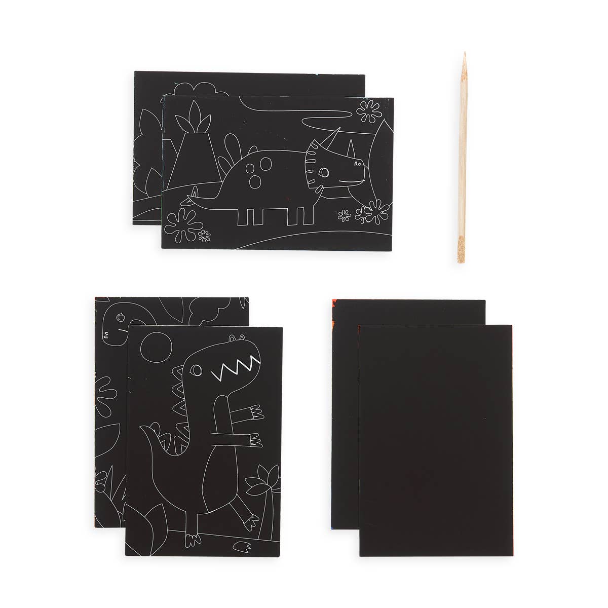 OOLY - Mini Scratch & Scribble Art Kit: Dino Days