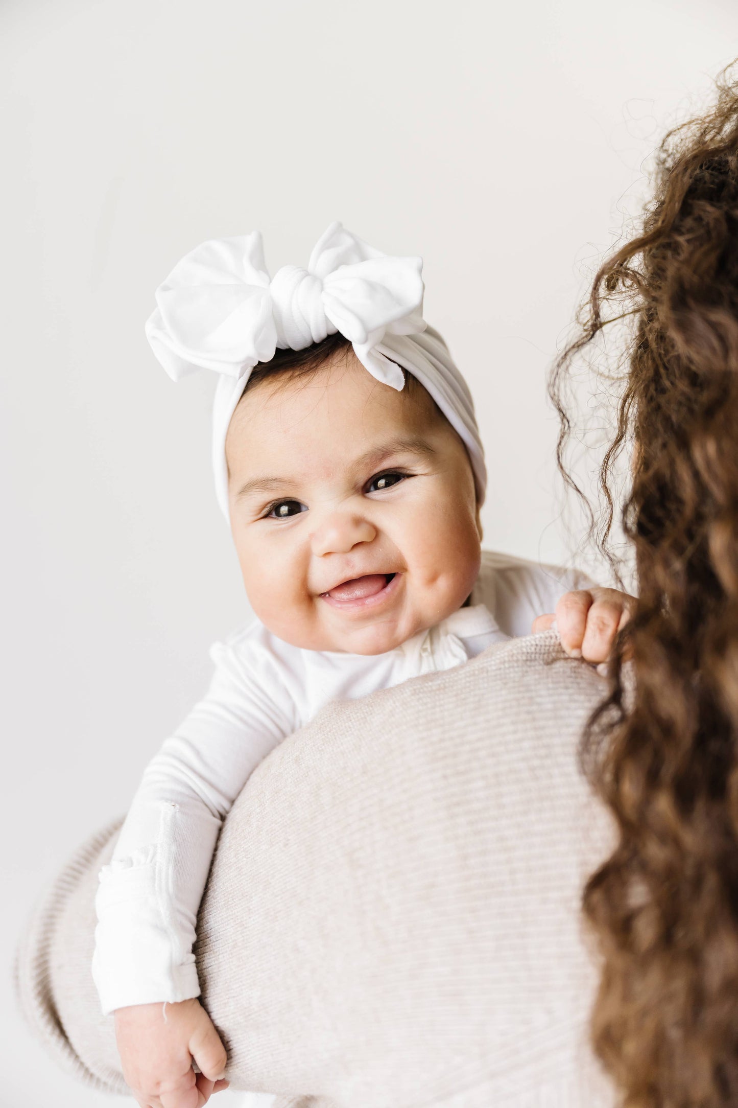 Baby Bling Bows - sage FAB-BOW-LOUS® soft nylon bow headband: Sage